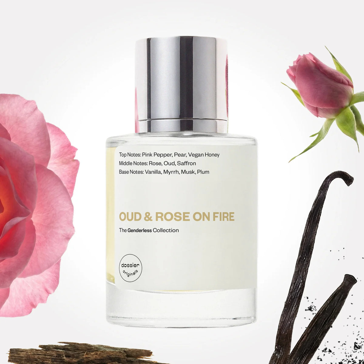 Oud & Rose on Fire
